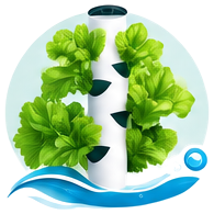 Laitue cultivé en tour hydroponique
