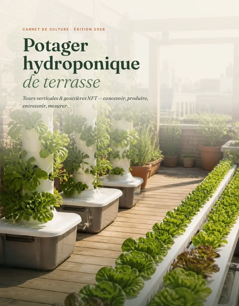 Couverture du carnet « Potager hydroponique de terrasse »
